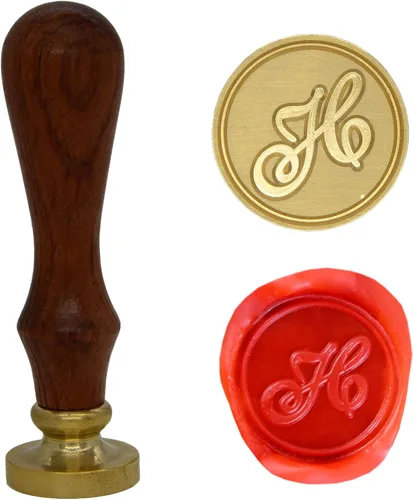 Miniatura 14 de Wax Seal Stamp Letter A-Z, Alphabet Initial Sealing Stamp for Christmas & Thanksgiving Cards, Wedding Invitation W-S-2 (Letter A)