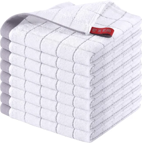 Miniatura 93 de Homaxy Paños de cocina 100% algodón de felpa, toallas de cocina ultra suaves y absorbentes para la cocina, adecuadas para secar y lavar platos