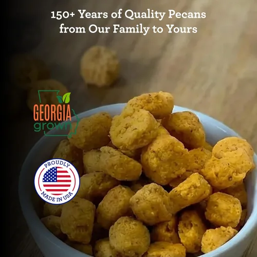Miniatura 3 de HUDSON PECAN COMPANY - Bocadillos de nuez cheddar - Bocadillos de queso cheddar rico y afilado hecho con piezas de nuez Georgia premium, sabroso