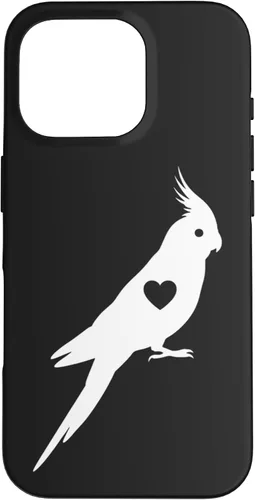 Miniatura 20 de Bird Cockatiel Heart Silhouette, Proud Bird Parent Case for iPhone XR