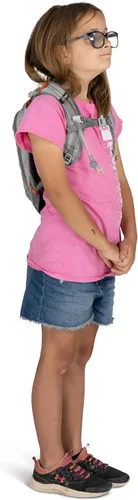 Miniatura 11 de Osprey Moki 3L Mochila de ciclismo para niños con depósito hidráulico, estampado de dinosaurios hambrientos Estampado De Dino Hambriento