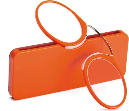 Miniatura 14 de REAVEE Paquete de 2 lentes de lectura con clip de nariz sin brazos para hombres y mujeres, sin sienes, delgados y compactos, ultra delgados con mini