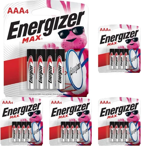 Energizer Pilas AAA MAX, pilas alcalinas triple A, 4 unidades (paquete de 5)