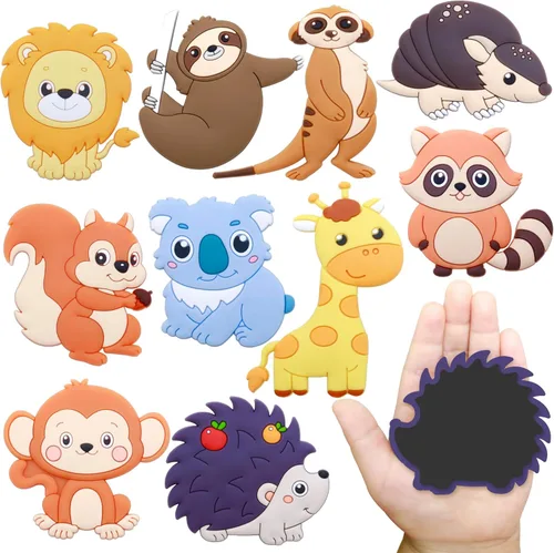 Miniatura 16 de SUPINEEDO Imanes de Nevera para Niños, Imanes de Nevera de Animales para Niños Pequeños de 1 a 3 años, Imán de Respaldo Completo para Bebés, Lindos