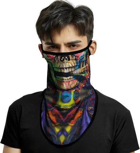 M-YOUNG Pañuelos para las orejas, polaina para el cuello, cubrebocas, bandanas para hombres y mujeres, para el verano, con rayos UV, para la cara,