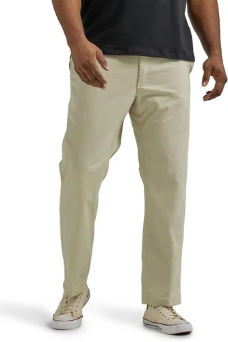 Lee Pantalón regular de pierna recta de Extreme Motion para hombre, talla grande y alto, frente plana