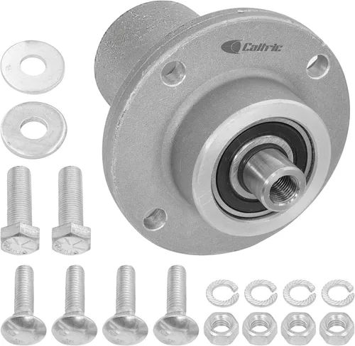 Caltric Conjunto de husillo de cubierta de 42 pulgadas, 48 pulgadas, 54 pulgadas, compatible con Dixie Chopper Zee 2 2142 2348 2354 300630