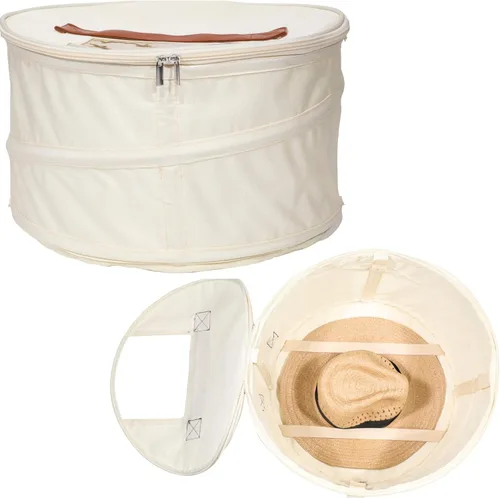 Miniatura 9 de Caja de almacenamiento para sombreros Almacenamiento de juguetes de animales de peluche Contenedor redondo apilable desplegable Cajas de viaje
