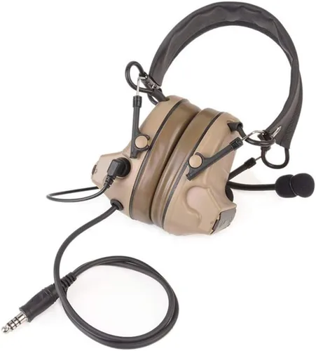 Orejeras electrónicas de protección auditiva y auriculares de comunicación Beige Bronceado