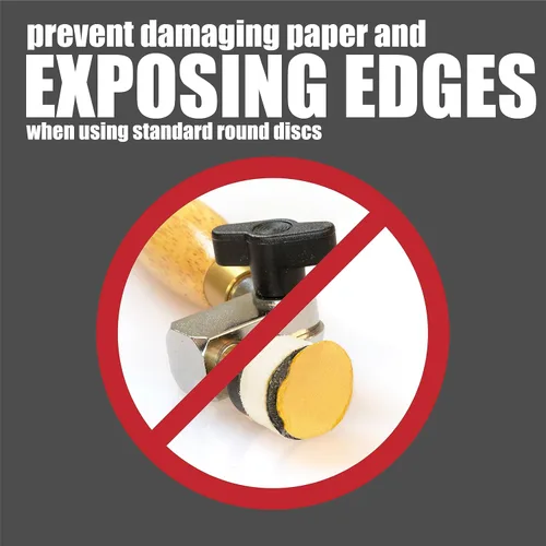 Miniatura 3 de Keystone Flex Edge Gold - Discos de lijado de gancho y bucle de 1 pulgada, papel de arena ondulado para lijadoras de cuencos y accesorios de lijado
