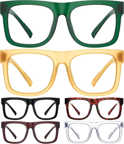 Miniatura 8 de Eyekepper Paquete de 5 lentes de lectura grandes – Lectores cuadrados para hombres y mujeres +0.50