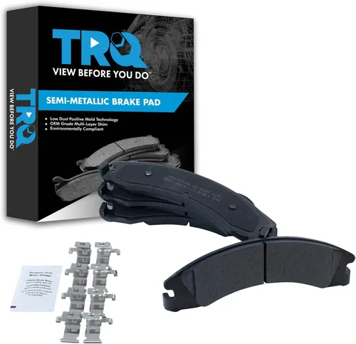 Miniatura 75 de TRQ Pastillas de freno delanteras semi metálicas compatibles con Ford Expedition 2018-2021 F-150 2018-2020 Lincoln Navigator 2018-2022