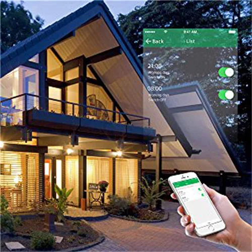 Miniatura 7 de Jinvoo Interruptor de luz táctil inteligente WiFi de pared, control remoto para teléfono inteligente, compatible con iOS y Android, con Alexa Echo