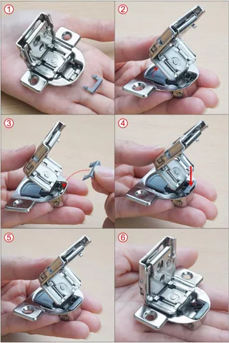 Miniatura 4 de Paquete de 10 restrictores de ángulo de 86 grados/clip de restricción para bisagras de cierre suave, restricciones de puerta de gabinete de cocina