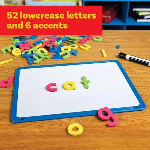 Miniatura 2 de READY 2 LEARN Alfabeto magnético, minúsculas, 52 letras, imanes de espuma para niños, para el aula, refrigerador o pizarra blanca, imanes grandes