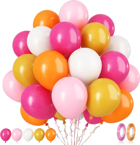 Miniatura 30 de Paready Globos de Frozen, 60 Piezas Globos de 12 Pulgadas Morado Azul Blancos y de Confeti de Nieve de Látex para Niñas Suministros de Fiesta Morado