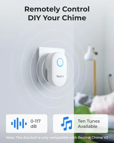 Miniatura 6 de REOLINK Cámara de timbre wifi de video de 2K con timbre, vista de cabeza a pies 3:4, vista de 180°, Wi-Fi de 5/2.4 GHz, comunicación bidireccional