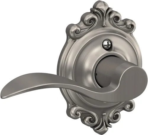 Miniatura 32 de SCHLAGE - Manija de puerta Accent con cerradura de paso libre para pasillo y armario en bronce antiguo - F10 ACC 716 Bronce Envejecido