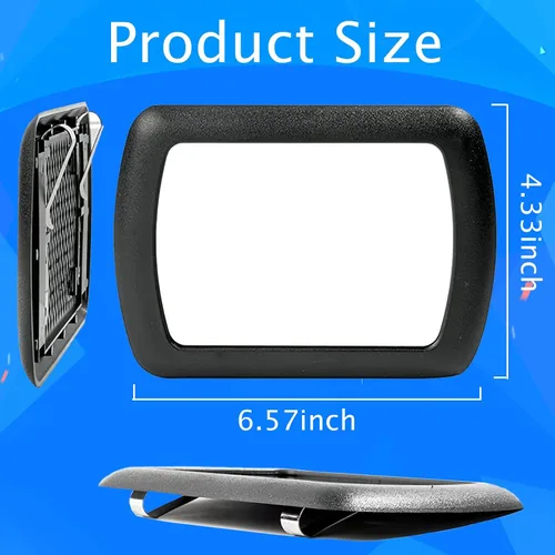 Miniatura 6 de Paquete de 2 Espejos de Visera con Clip, Espejo de Visera de Sol para Coche Espejo de Tocador HD Espejo Cosmético con Protección Solar con Clips