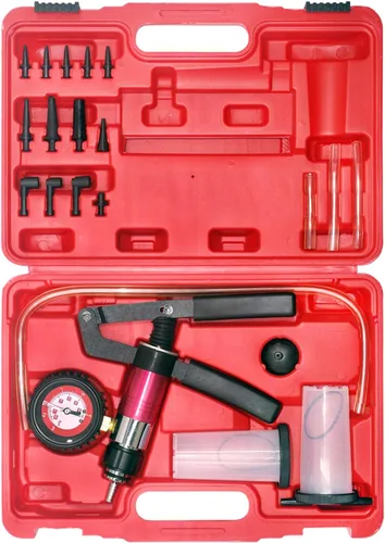 Miniatura 7 de YSTOOL Kit de bomba de vacío y presión de mano, herramienta de purga de líquido de freno y embrague, juego de cambio de aceite y purga de líquido