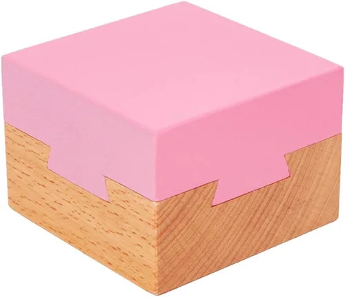 Miniatura 9 de DC-BEAUTIFUL Impossible - Caja de cola de milano Mini 3D Brain Teaser de madera, cajones mágicos de madera, caja de joyería, rompecabezas de juguete