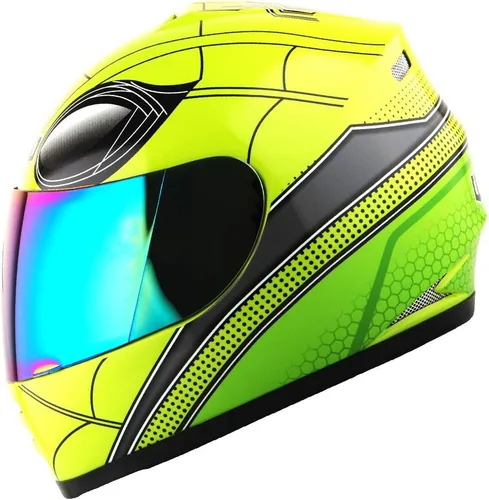 Miniatura 7 de WOW Casco integral para motocicleta, bicicleta urbana BMX MX para niños: HKYB15 Araña roja