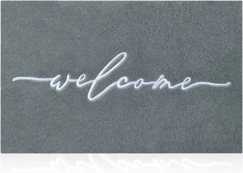 Miniatura 15 de AAZZKANG Alfombra Amarilla para Puerta Exterior Alfombra de Bienvenida para Puerta Interior, Alfombra Antideslizante de Goma para Puerta, Alfombras