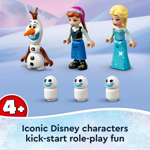 Miniatura 5 de LEGO Disney 43194 Frozen Wonderland 43194 - Juguete de castillo con minifiguras de princesa de Disney, regalos para niños de 4 años de edad, niñas