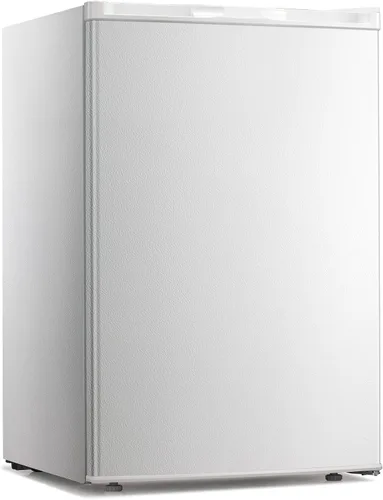 Miniatura 12 de Kismile Mini congelador, congelador vertical de 1.1 pies cúbicos con puerta individual reversible, estantes extraíbles, congelador pequeño con Negro