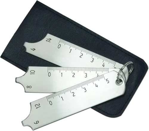 Miniatura 18 de RIVERWELD Juego de Calibradores de Soldadura de Filete de 7 Piezas Calibrador MG-11 Rl Calibradores de Profundidad Prueba de Inspección de Soldadura