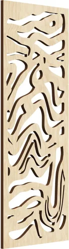 9 3/8"W x 24 3/8"H x 1/4"T Northfield Decorativos Paneles de Pared de Madera Calado, Abedul
