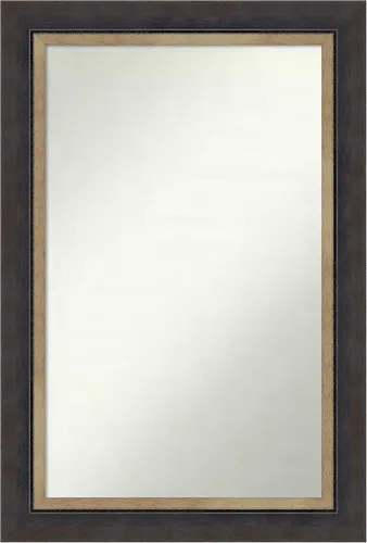 Miniatura 110 de Amanti Art Espejo personalizado, espejo de baño negro Astor, espejo de pared o espejo de tocador de baño sobre el fregadero (25 x 25 pulgadas)