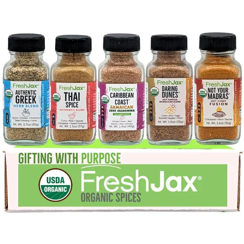 Miniatura 15 de FreshJax Set de Condimentos para Desayuno con Caja de Regalo – 5 Especias Orgánicas para Huevos, Omelettes, Tostadas de Aguacate, Panqueques, Avena