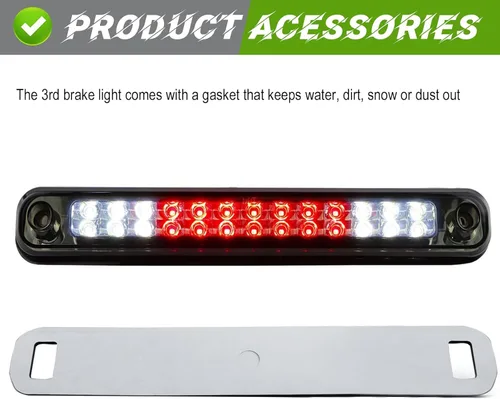 Miniatura 4 de Luz de freno LED de montaje alto tercera luz de freno Compatible con Silverado (94-98), Blazer (92-93), Chevy/GMC C/K 1500 2500 3500 (1988-2000)