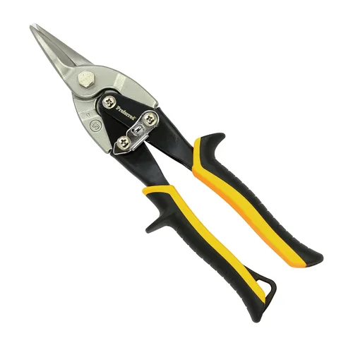 Miniatura 10 de Tijeras de aviación T02005, agarre TPR, corte largo, amarillo/negro