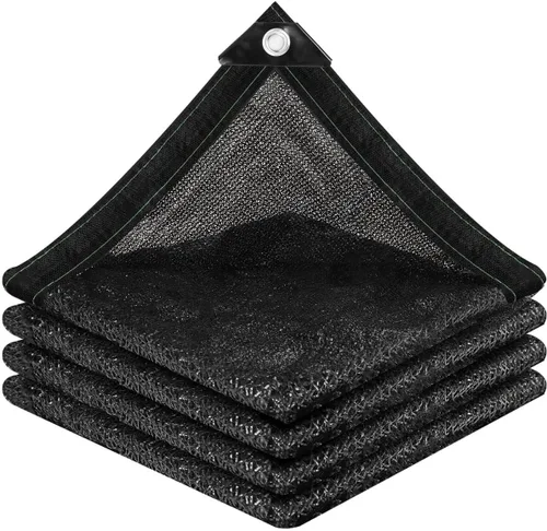 Miniatura 8 de vensovo Red de Tela de Sombra Bloqueador Solar 30% Negra Resistente – Malla de Sombra de Jardín de 10 x 20 Pies para Cubierta de Plantas, 30%