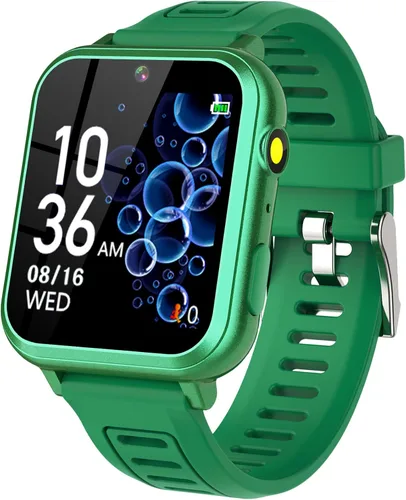 Miniatura 13 de Tixpc Reloj inteligente para niños y niñas con video, cámara, reproductor de música, 39 juegos, podómetro, reloj despertador, calculadora, antorcha