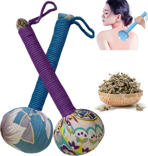 Miniatura 12 de Mugwort - Martillo de masaje para espalda, masajeador de alivio del dolor para cuello, espalda, hombros y cuerpo, herramienta de terapia de Azul