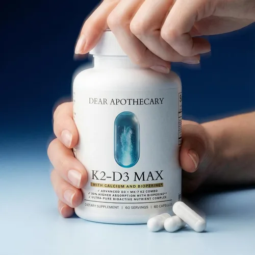 Miniatura 4 de Suplemento de vitamina D3 K2 de 5000 UI - D3 5000 con K2 MK7 100mcg de calcio BioPerine - Salud ósea apoyo inmunológico Bienestar cardiovascular