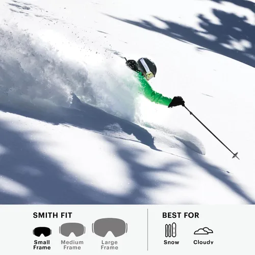 Miniatura 4 de SMITH Vogue - Gafas para mujer – Gafas de deporte de nieve de alto rendimiento con lente reemplazable para esquí y snowboard Espejo sensor azul negro