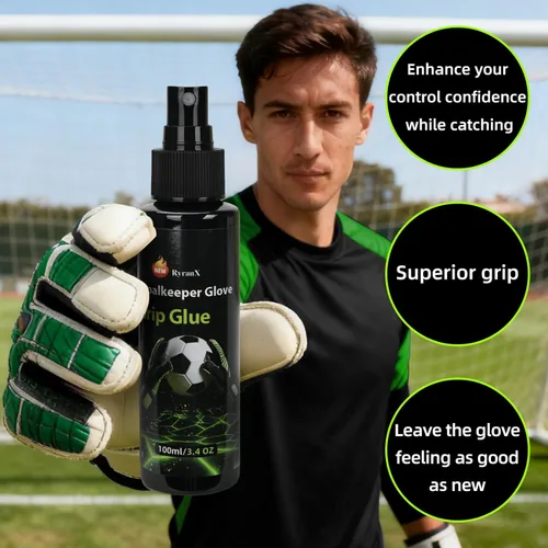 Miniatura 2 de Spray de agarre de guante de portero, 3.4 fl oz, equipo de entrenamiento de fútbol profesional para guantes de portero regalo de Pascua