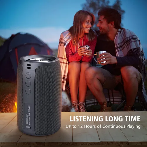 Miniatura 6 de ZEALOT Altavoces Bluetooth portátiles, altavoz inalámbrico, S32 Samll altavoz al aire libre, impermeable IPX5, emparejamiento Camuflaje