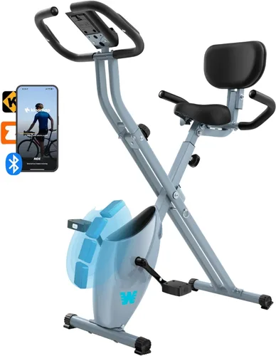 Miniatura 17 de BARWING Bicicleta de Ejercicio Estática para Entrenamiento en Casa, Bicicleta de Interior Plegable de 5 en 1 para Personas Mayores, Capacidad