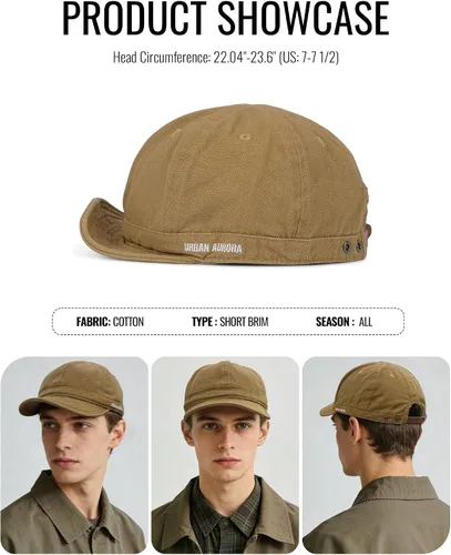 Miniatura 5 de CLAPE Gorra de béisbol suave de ala corta con estilo de camionero/gorra de béisbol