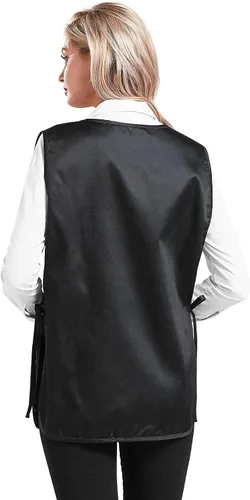 Miniatura 4 de Nanxson Delantal de zapatero unisex con 2 bolsillos profundos, paquete de 2 Smock con lazos laterales para el trabajo de la cocina CF3137