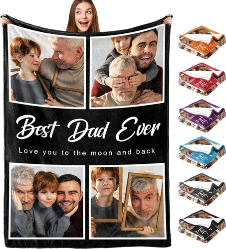 Miniatura 12 de Yofair Manta para el Día de la Madre, regalos para mamá, manta personalizada con imagen, manta personalizada para el Día de la Madre, regalos de 8