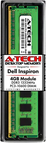 Miniatura 12 de A-Tech 8 GB (4 x 2 GB) RAM para Dell Inspiron 580, 580s DDR3 1333MHz DIMM PC3-10600 240-Pin Non-ECC UDIMM Kit de actualización de memoria