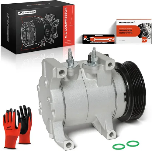Miniatura 10 de A-Premium Compresor de aire acondicionado con embrague compatible con Dodge Durango 3.6L 2012-2015, solo con A/C trasero