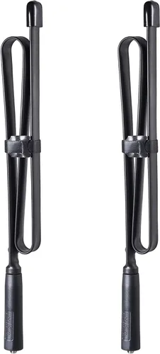Miniatura 7 de Bingfu Antena de radio plegable CS táctica SMA hembra jamón 2 unidades de doble banda VHF UHF 136-520MHz 31 pulgadas antena para Baofeng BF-F8HP
