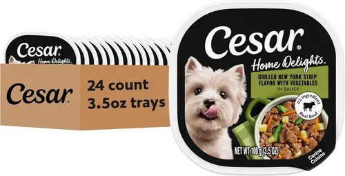 Miniatura 18 de Cesar Home Delights - Comida húmeda para perros adultos, cena en salsa de pollo y verduras cocidas a fuego lento, bandeja de comida para perros